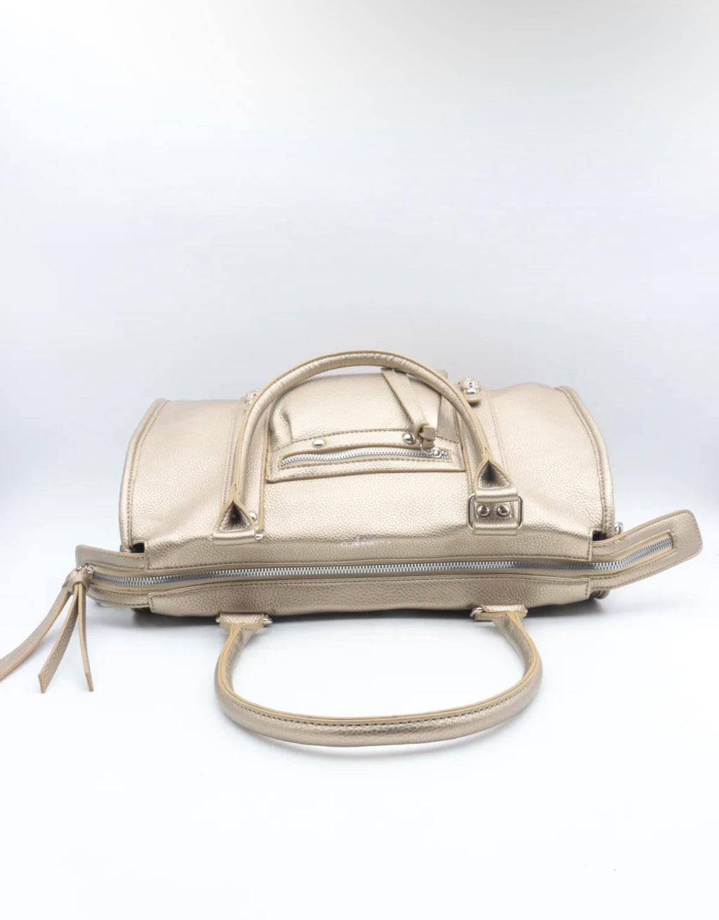 Sac cabas taupe métal Flora & Co Elona – grand format A4, neuf ✨