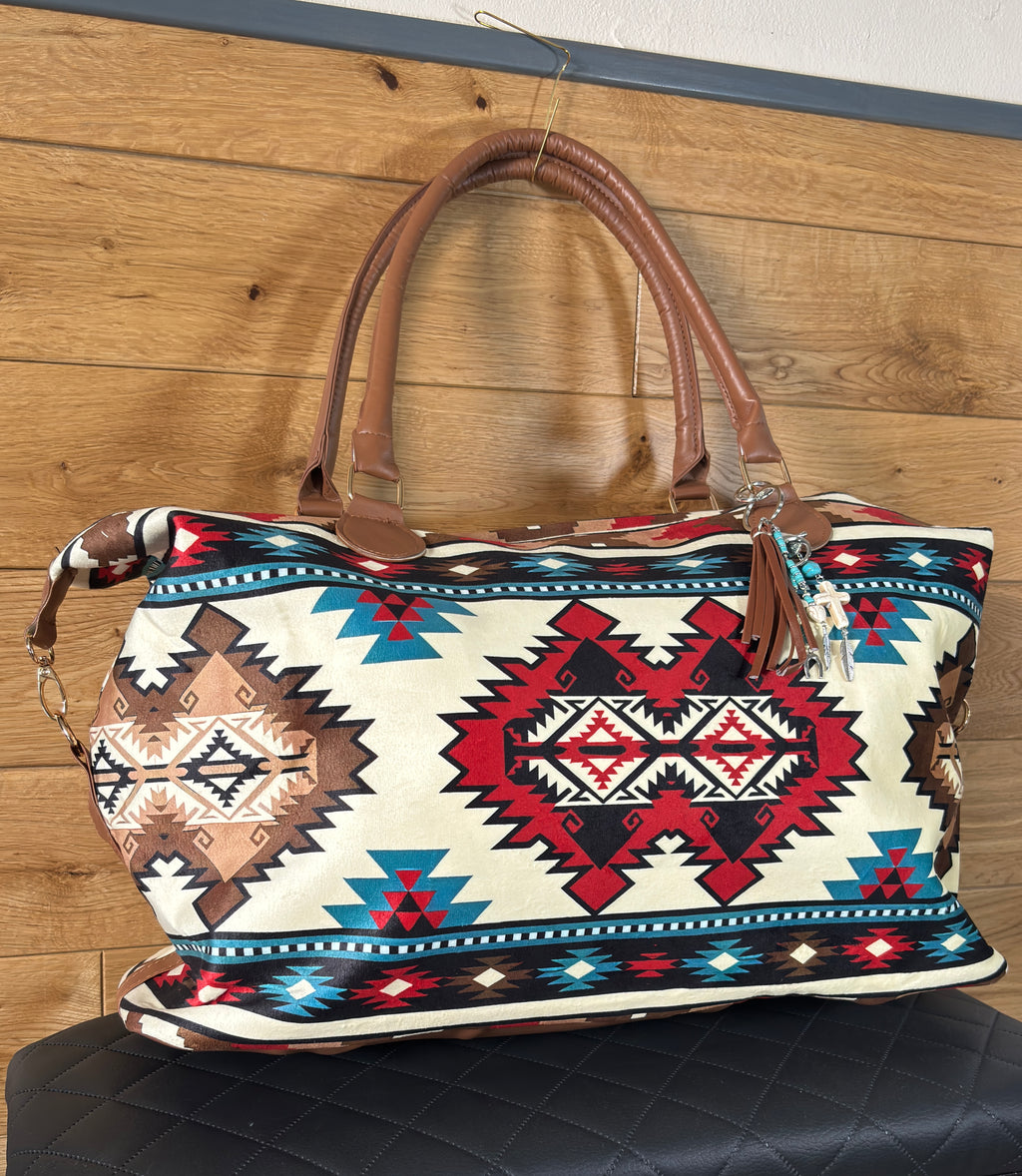Sac week-end tout doux bijoux de sac non inclus style amérindien tendance bohème chic western neuf