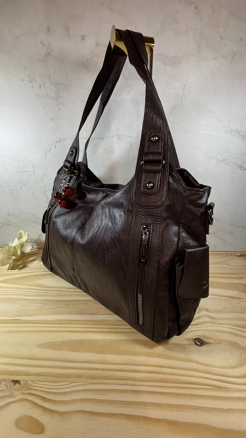 Coup de cœur pour sac à main tendance vintage neuf look intemporel + agenda + bijou de sac