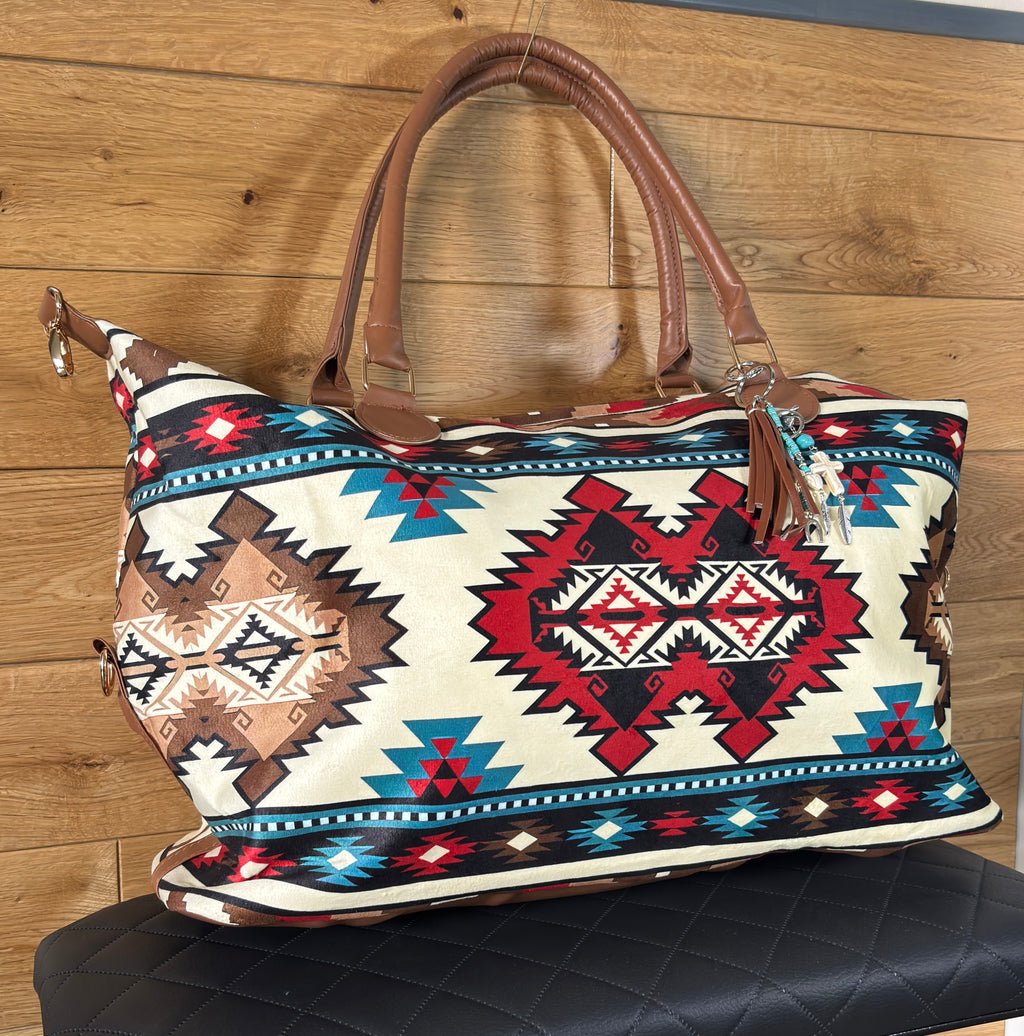 Sac week-end tout doux bijoux de sac non inclus style amérindien tendance bohème chic western neuf